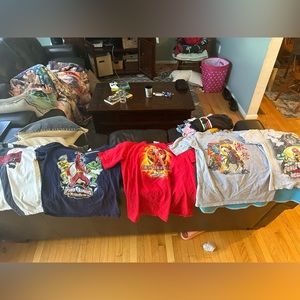 5 boys Power ranger shirts